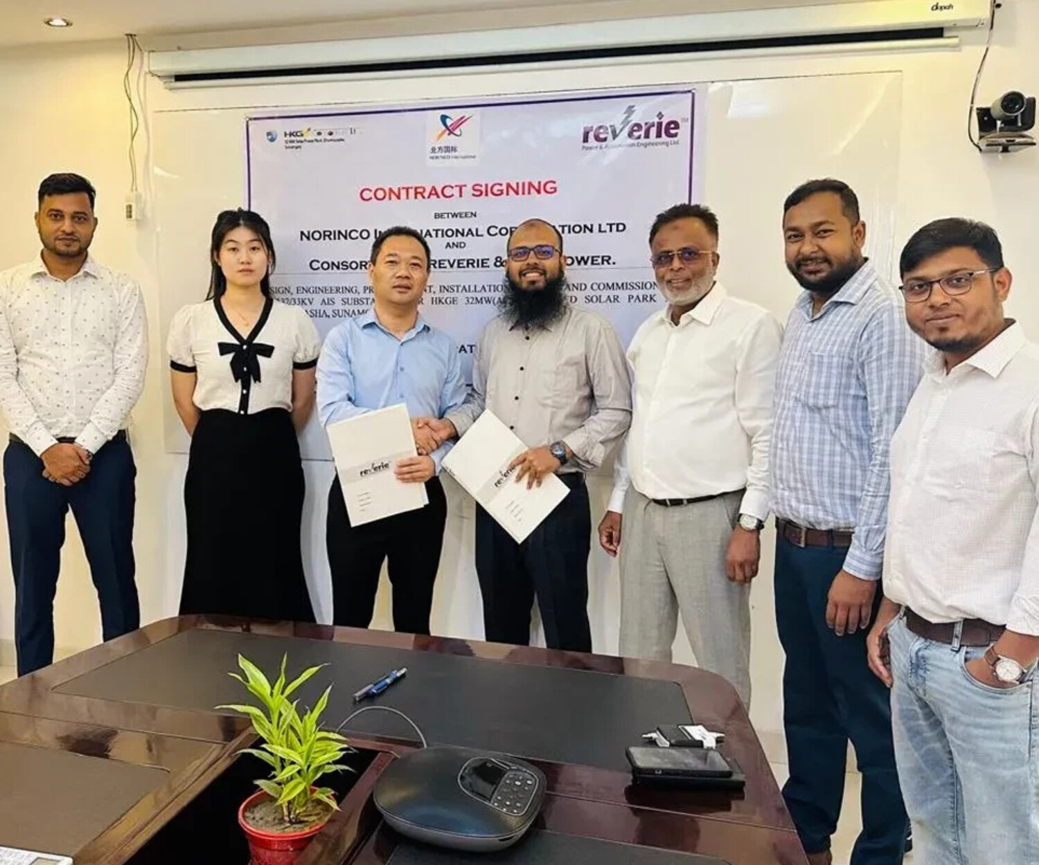 Contract signing between Norinco and Reverie Power & Automation Engineering Ltd.